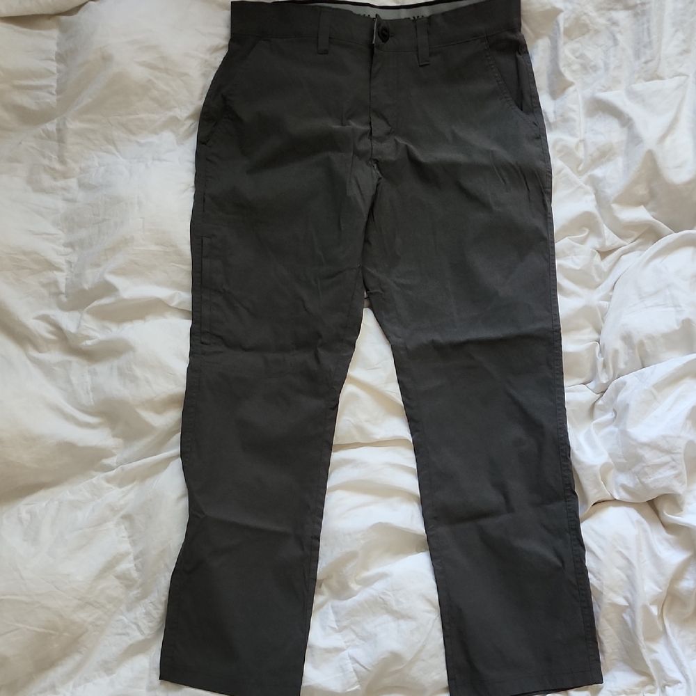 Orvis Grey Chinos Straight-Leg Flat Front